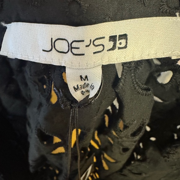 Joe's Jeans Black Eyelet Blouse - Picture 6 of 8